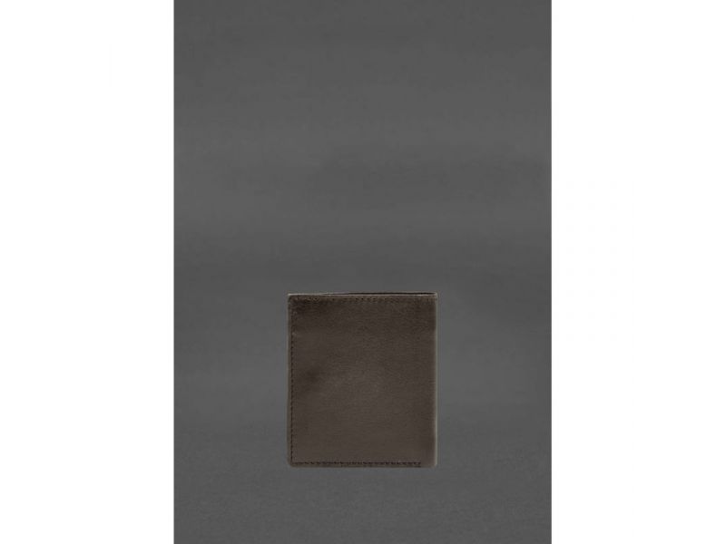 Кожаное портмоне на кнопке Brut темно-бежевый краст, фото 4