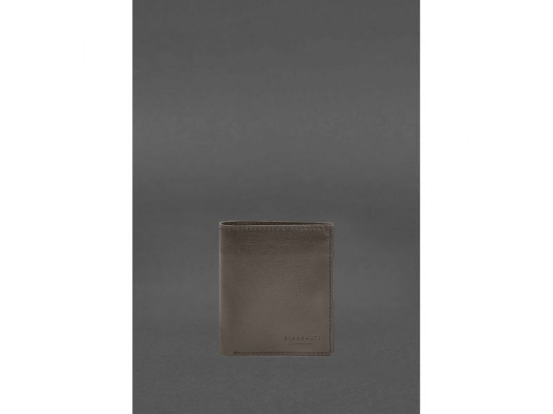 Кожаное портмоне на кнопке Brut темно-бежевый краст, фото 1