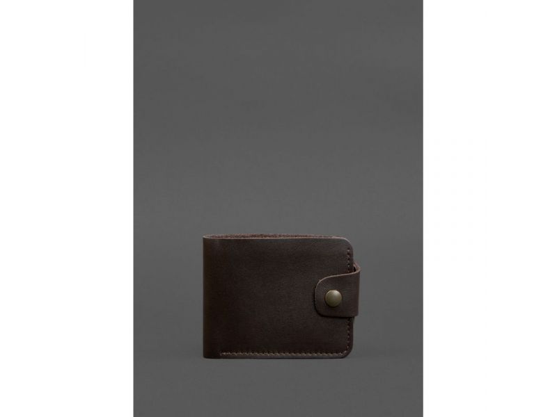 Кожаное портмоне 9.1 темно-коричневое, фото 1