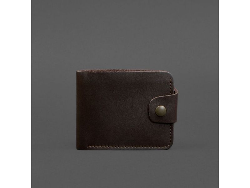 Кожаное портмоне 9.1 темно-коричневое, фото 7