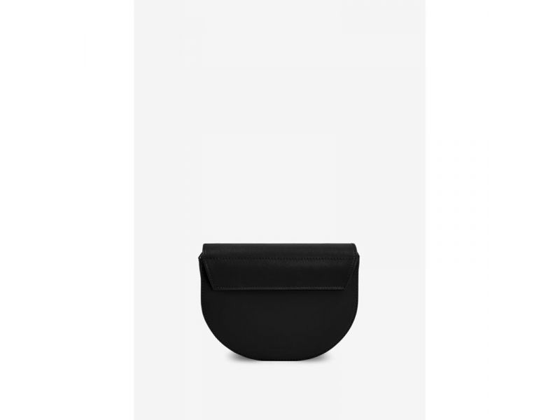 Женская кожаная сумка поясная-кроссбоди Bridget черная, фото 6