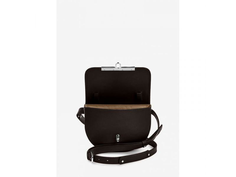 Женская кожаная сумка поясная-кроссбоди Bridget темно-коричневая, фото 3