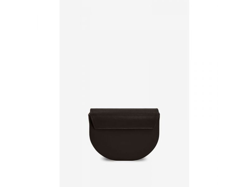 Женская кожаная сумка поясная-кроссбоди Bridget темно-коричневая, фото 6