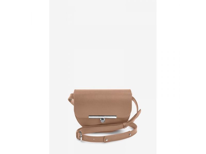 Женская кожаная сумка поясная-кроссбоди Bridget карамель, фото 1