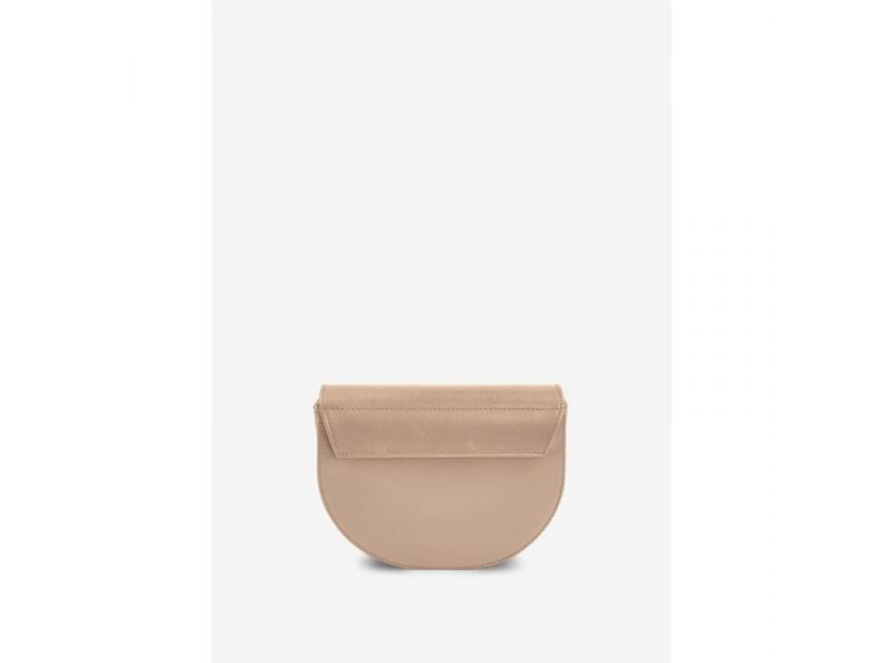 Женская кожаная сумка поясная-кроссбоди Bridget светло-бежевый, фото 6