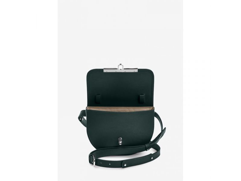 Женская кожаная сумка поясная-кроссбоди Bridget зеленый, фото 3