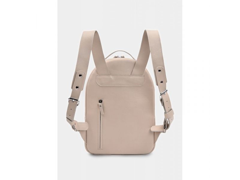 Кожаный рюкзак Groove M светло-бежевый, фото 3