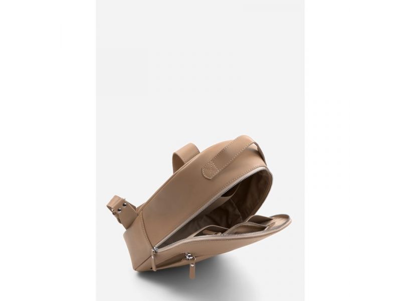 Кожаный рюкзак Groove M карамель краст, фото 4