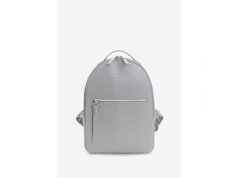 Кожаный рюкзак Groove M серый краст, фото 1