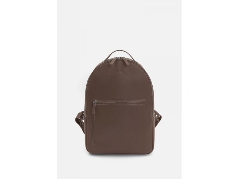 Кожаный рюкзак Groove M темно-бежевый, фото 1