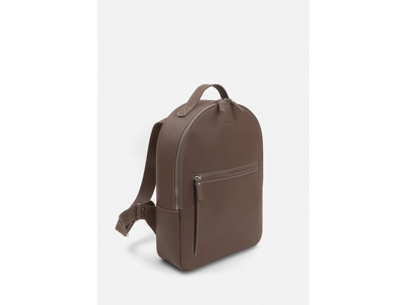 Кожаный рюкзак Groove M темно-бежевый, фото 2