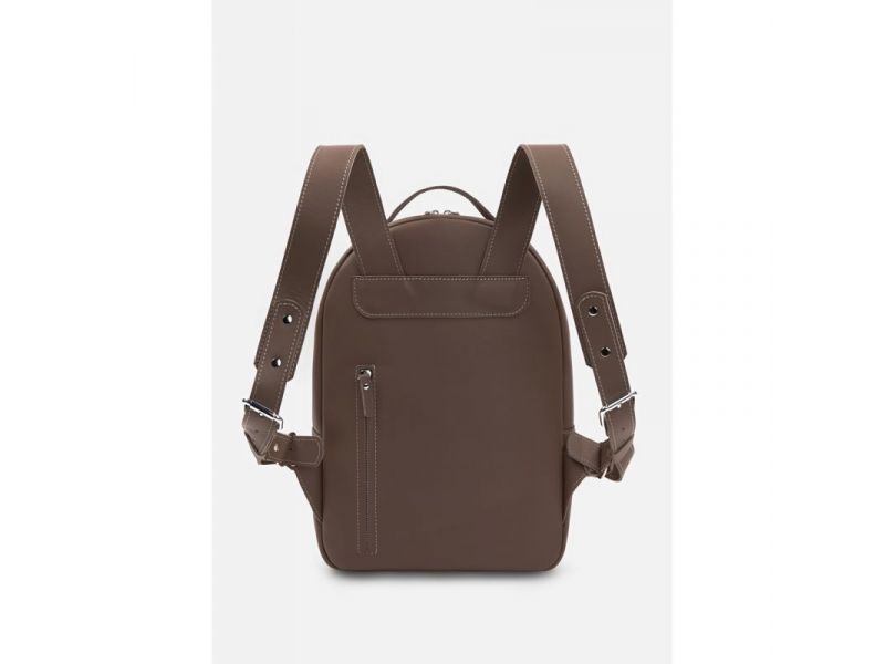 Кожаный рюкзак Groove M темно-бежевый, фото 3