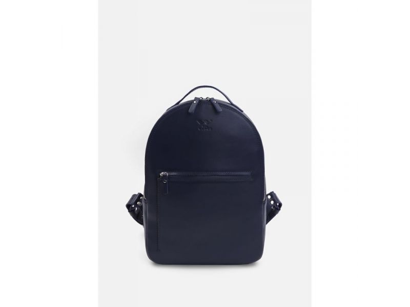 Кожаный рюкзак Groove M синий, фото 1