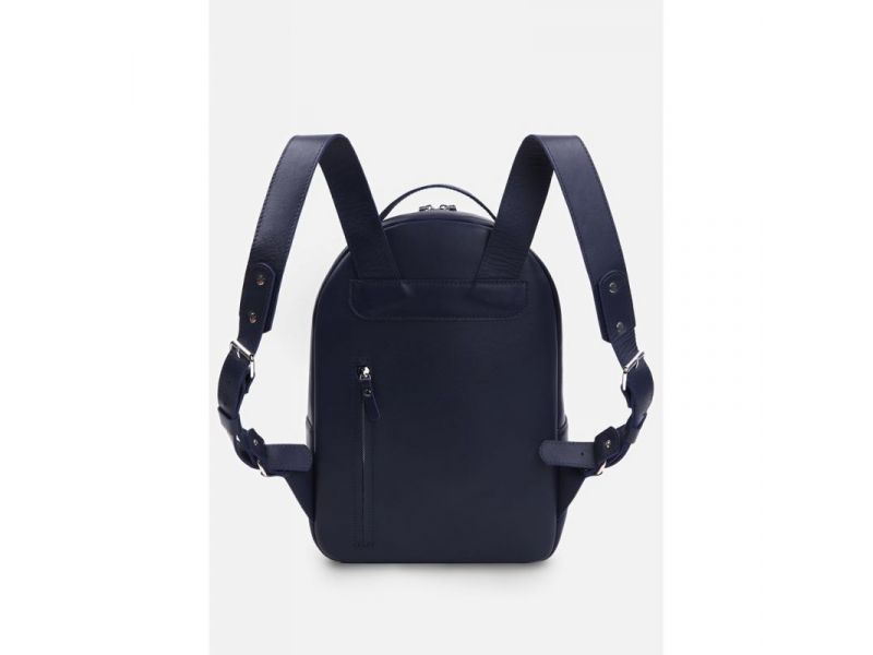 Кожаный рюкзак Groove M синий, фото 3