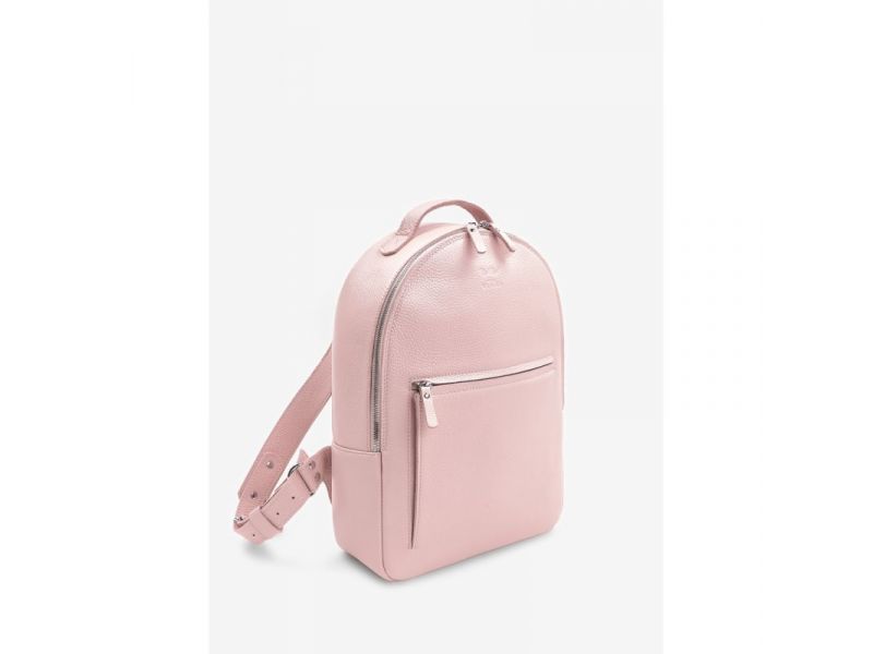 Кожаный рюкзак Groove M розовый зернистый, фото 2