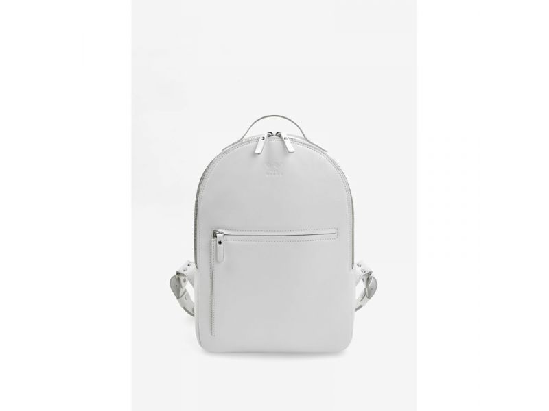 Кожаный рюкзак Groove M белый, фото 1