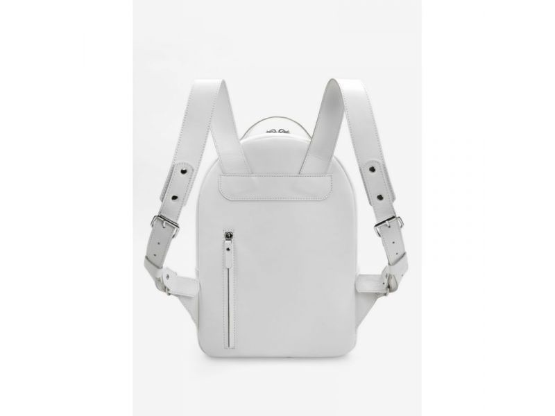 Кожаный рюкзак Groove M белый, фото 3