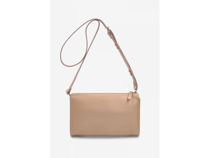 Кожаный млатч светло-бежевый, фото 2