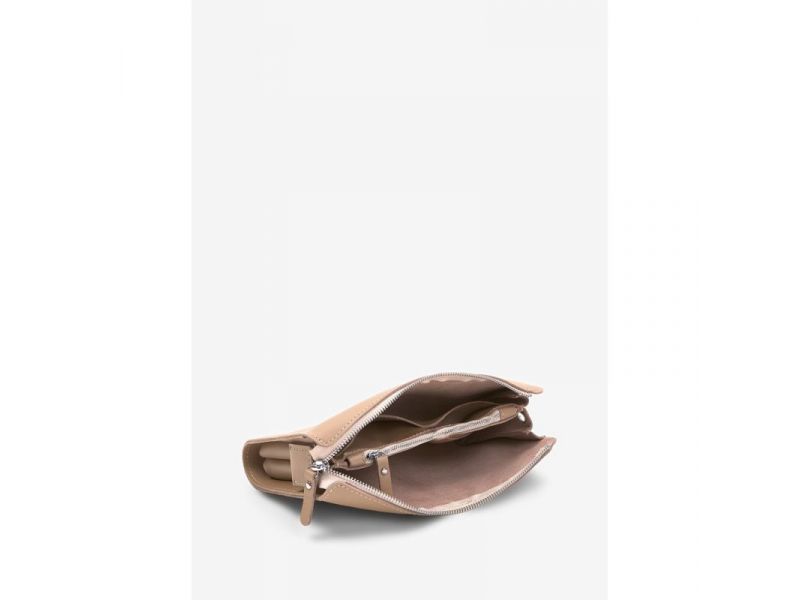 Кожаный млатч светло-бежевый, фото 6