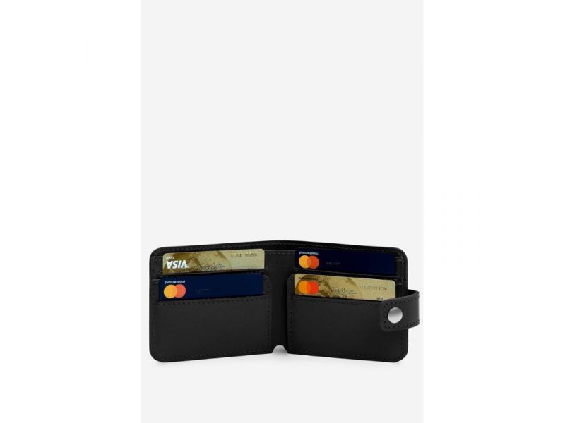 Кожаное портмоне Mini 2.2 черный, фото 3