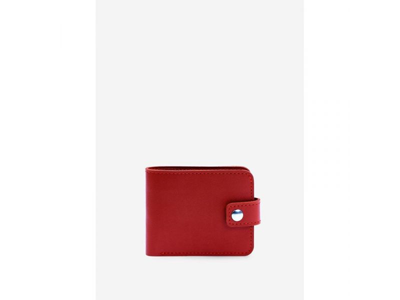 Кожаное портмоне Mini 2.2 красный, фото 1
