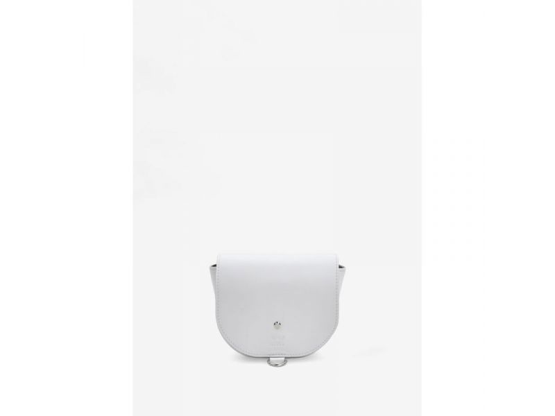 Женская кожаная сумка Ruby S белая краст, фото 1