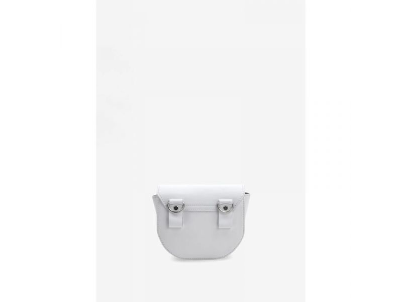 Женская кожаная сумка Ruby S белая краст, фото 4