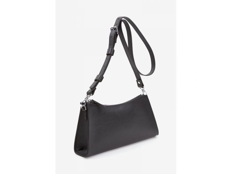 Женская кожаная сумка Sally Baget черная, фото 4