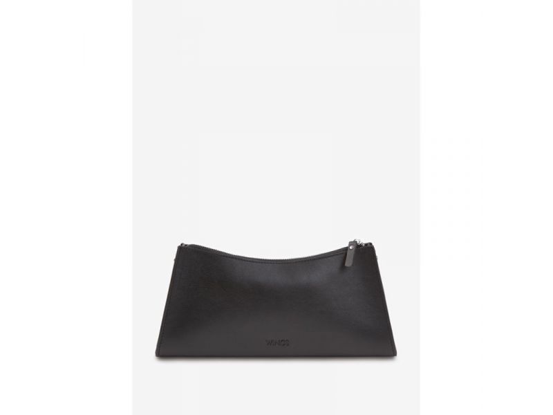 Женская кожаная сумка Sally Baget черная, фото 5