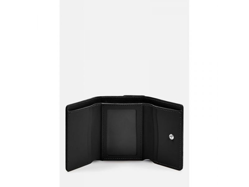 Кожаный кошелек Trinity черный краст, фото 2