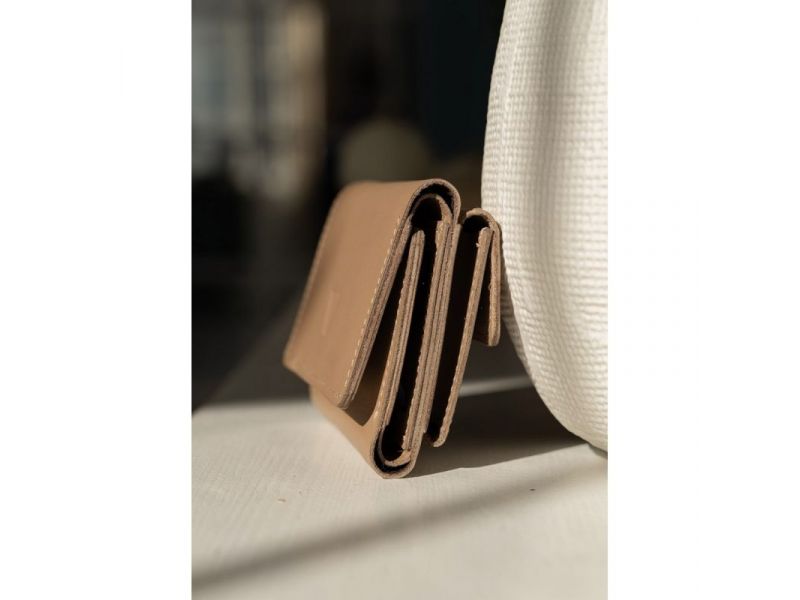 Кожаный кошелек Trinity карамель краст, фото 7