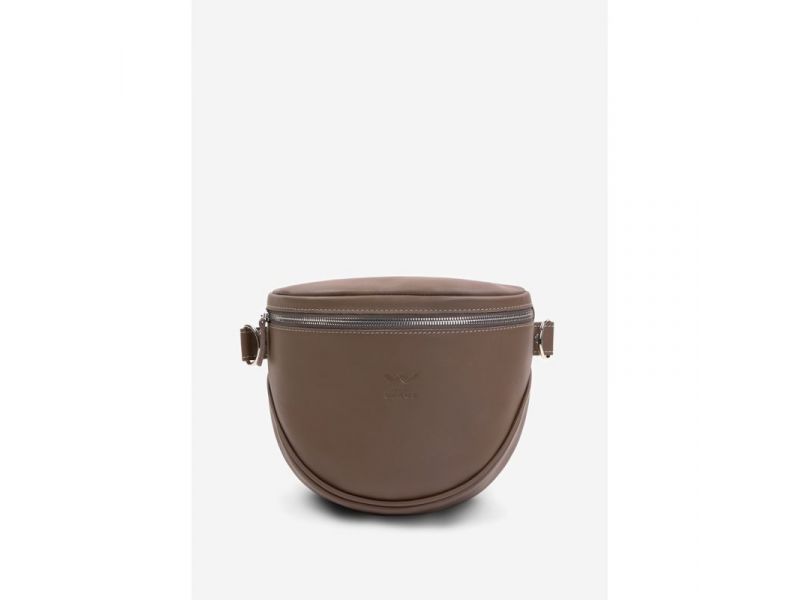 Кожаная сумка поясная-кроссбоди Vacation темно-бежевый, фото 2