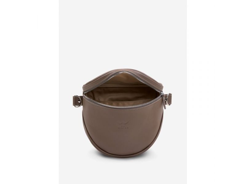 Кожаная сумка поясная-кроссбоди Vacation темно-бежевый, фото 5