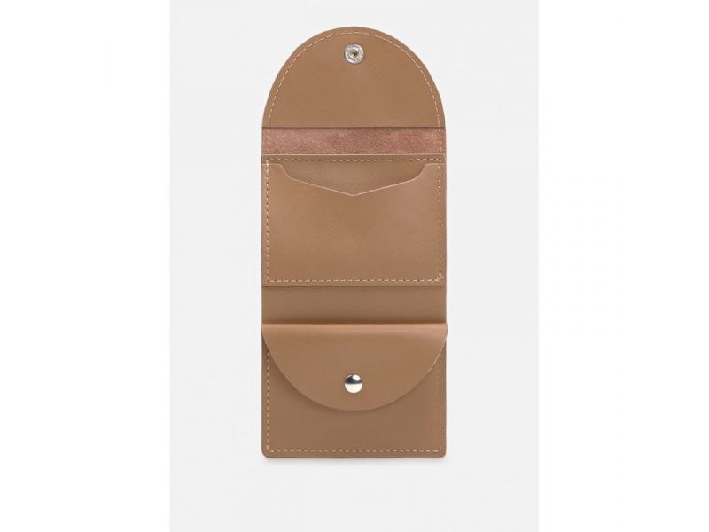 Кожаный кошелек 2.2 карамель, фото 2