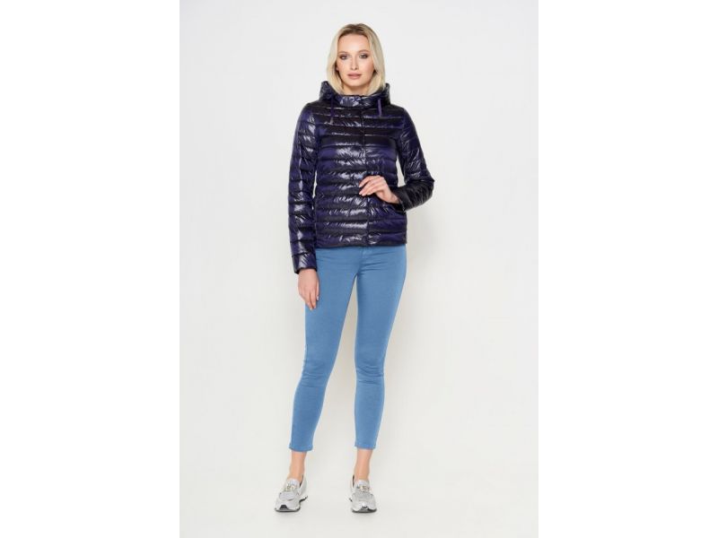 Фиолетовый женский воздуховик осенне-весенний модель 24992, фото 1