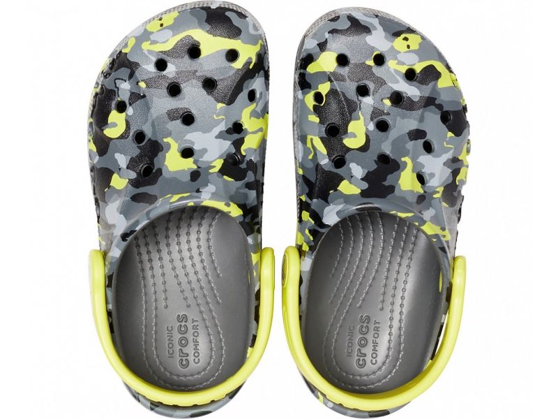 Кроксы детские Kids' Baya Seasonal Graphic Clog хаки, фото 6