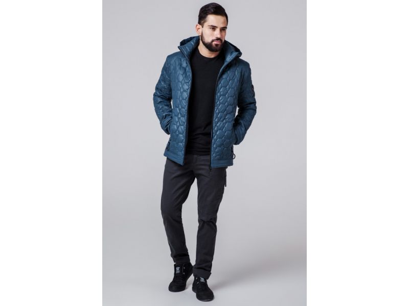 Мужская ветровка синего цвета осенне-весенняя модель 1272, фото 1