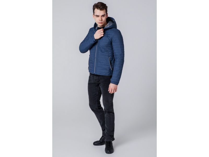 Ветровка мужская синяя осенне-весенняя модель 1295, фото 2