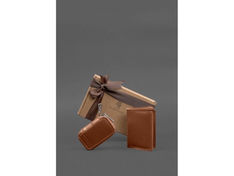 Набор кожаных аксессуаров AUTO 2.0 Светло-коричневый, фото 1