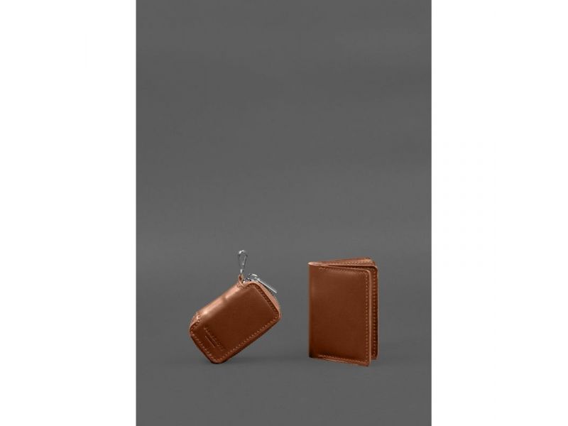 Набор кожаных аксессуаров AUTO 2.0 Светло-коричневый, фото 3