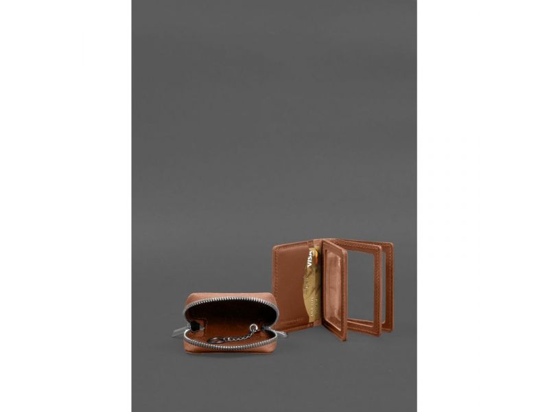 Набор кожаных аксессуаров AUTO 2.0 Светло-коричневый, фото 4