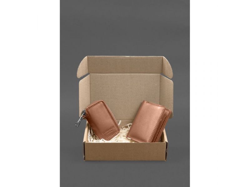 Набор кожаных аксессуаров AUTO 2.0 Светло-коричневый, фото 7