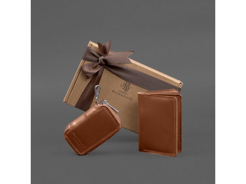 Набор кожаных аксессуаров AUTO 2.0 Светло-коричневый, фото 9