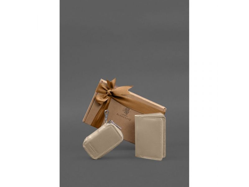 Набор кожаных аксессуаров AUTO 2.0 Светло-бежевый, фото 1