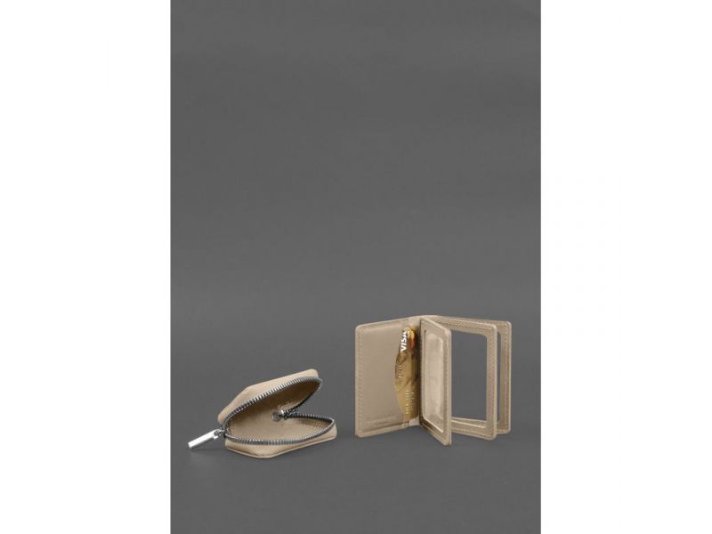 Набор кожаных аксессуаров AUTO 2.0 Светло-бежевый, фото 5