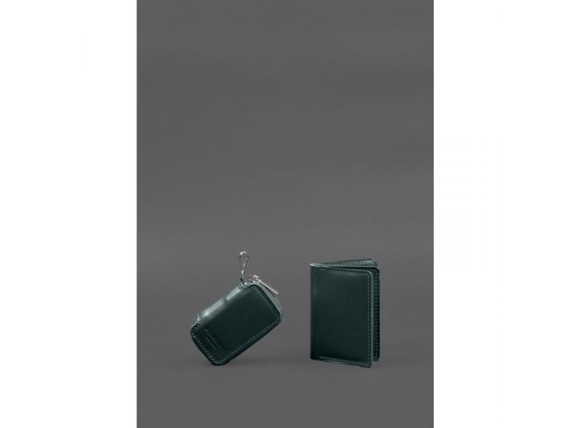 Набор кожаных аксессуаров AUTO 2.0 Зеленый, фото 3