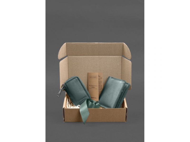 Набор кожаных аксессуаров AUTO 2.0 Зеленый, фото 8