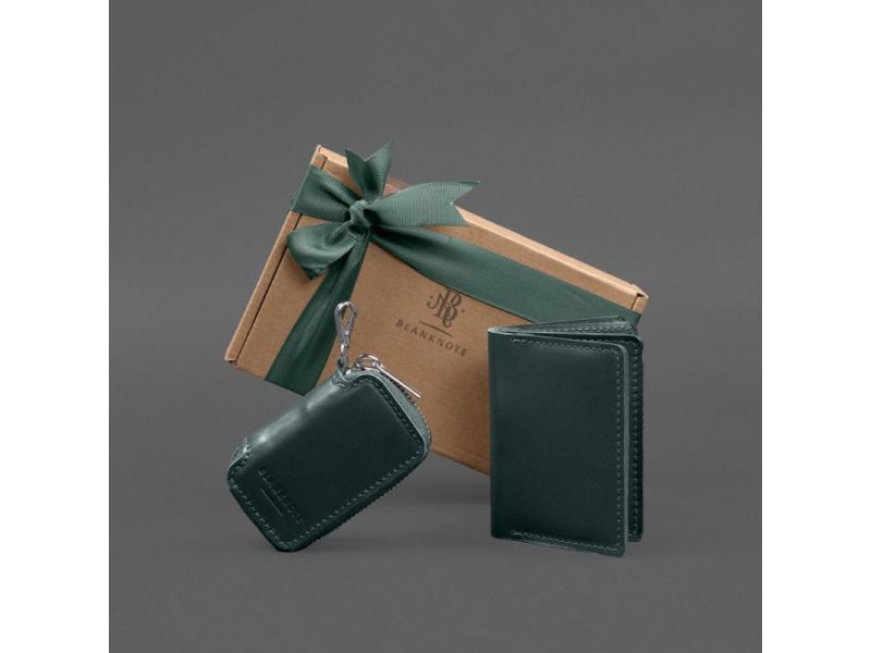 Набор кожаных аксессуаров AUTO 2.0 Зеленый, фото 9