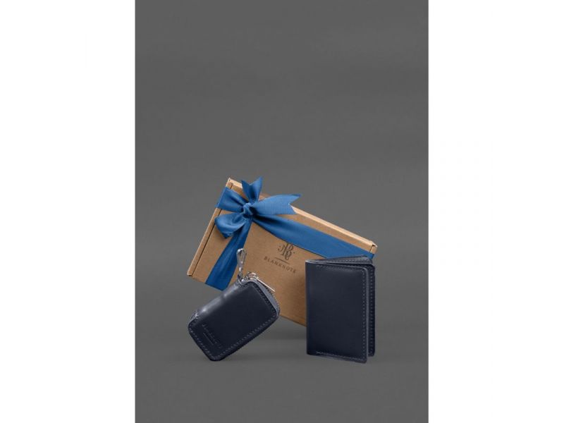 Набор кожаных аксессуаров AUTO 2.0 Темно-синий, фото 1