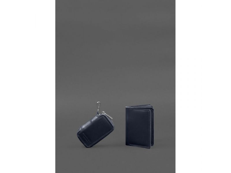 Набор кожаных аксессуаров AUTO 2.0 Темно-синий, фото 3